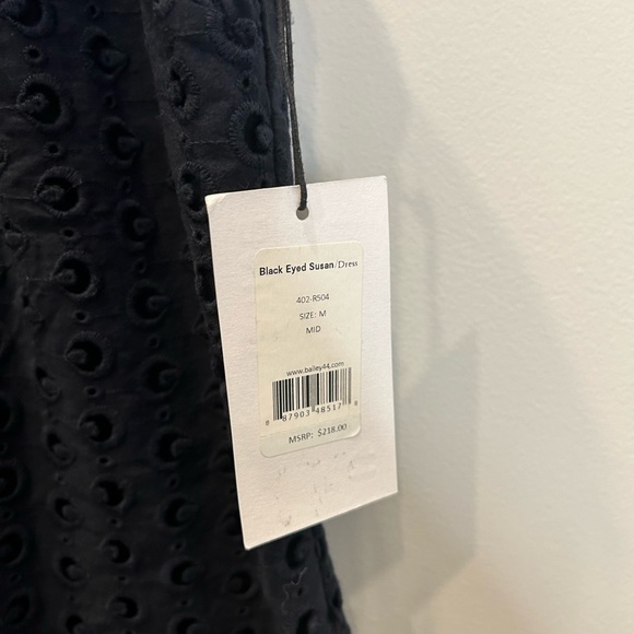 Bailey 44 Black Eyed Susan Navy Blue Sleeveless Dress with White Floral Detail - Picture 4 of 5